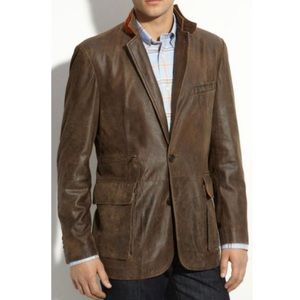 Kroon Luxurious Distressed Leather Jacket - SIZE 46